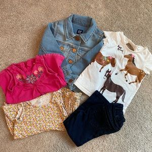 2T S/S Shirt Bundle w/ Jeans & Jean Jacket